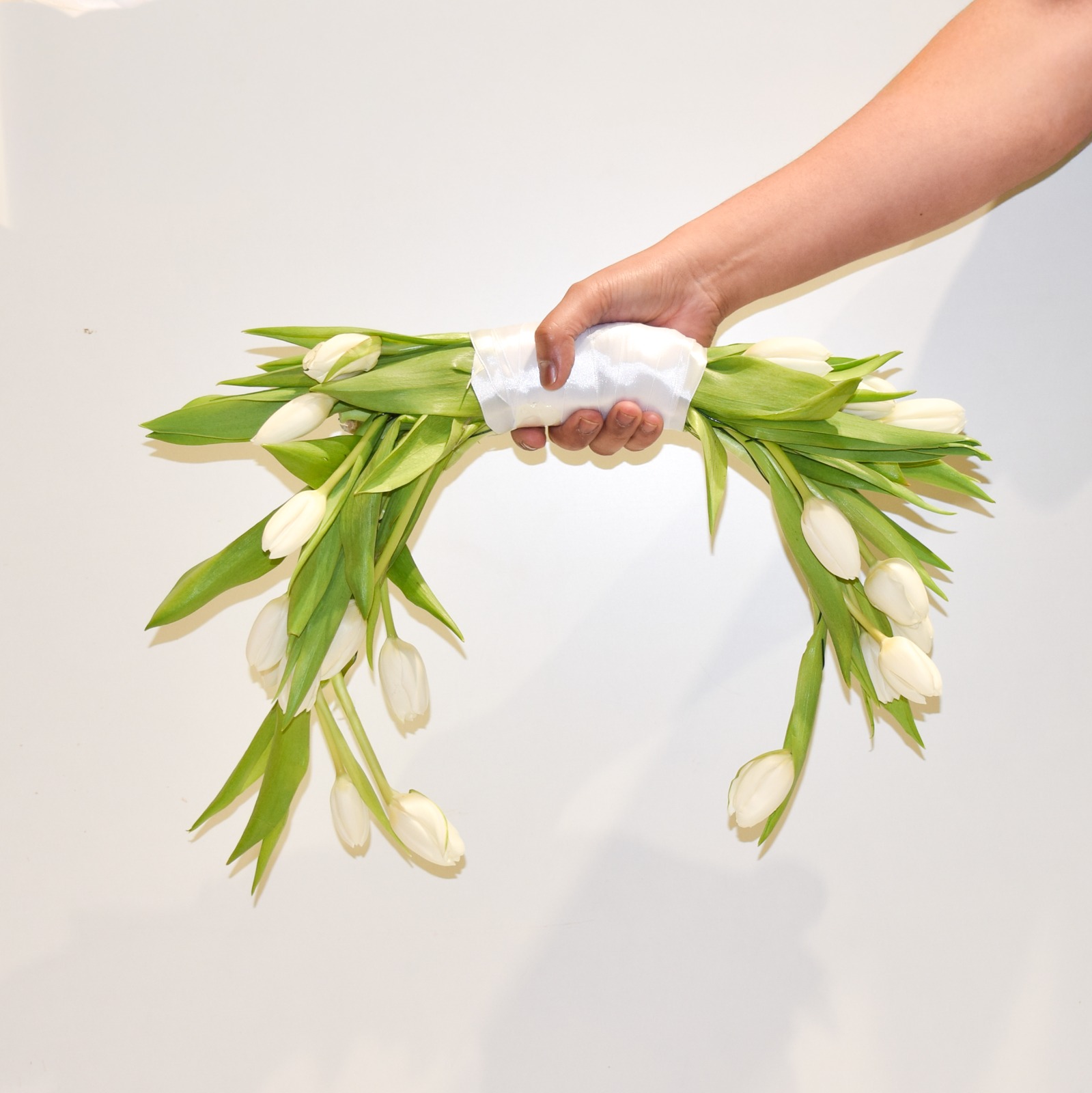 White Tulip Bridal Bouquet Dubai